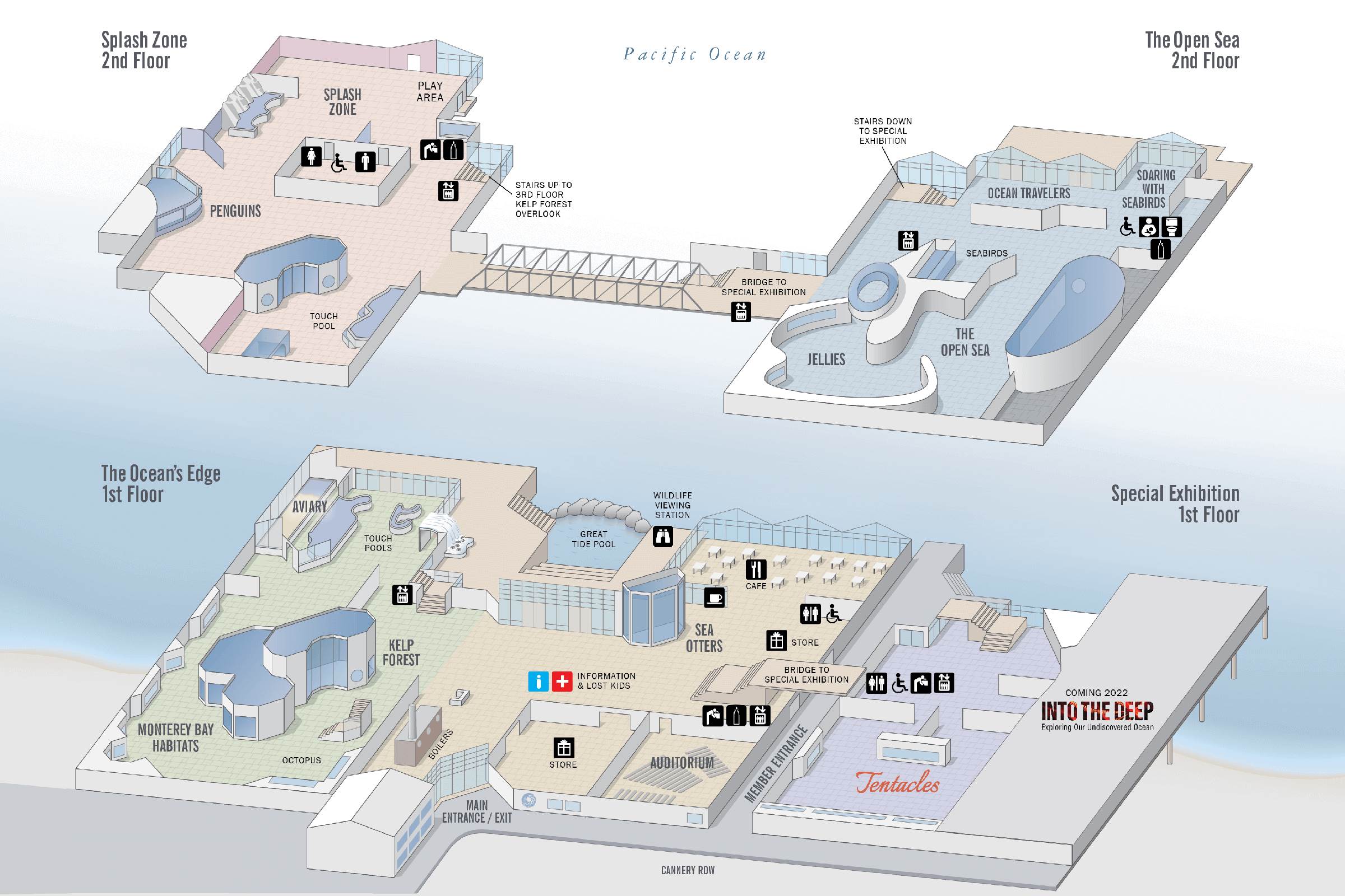 Aquarium maps Monterey Bay Aquarium